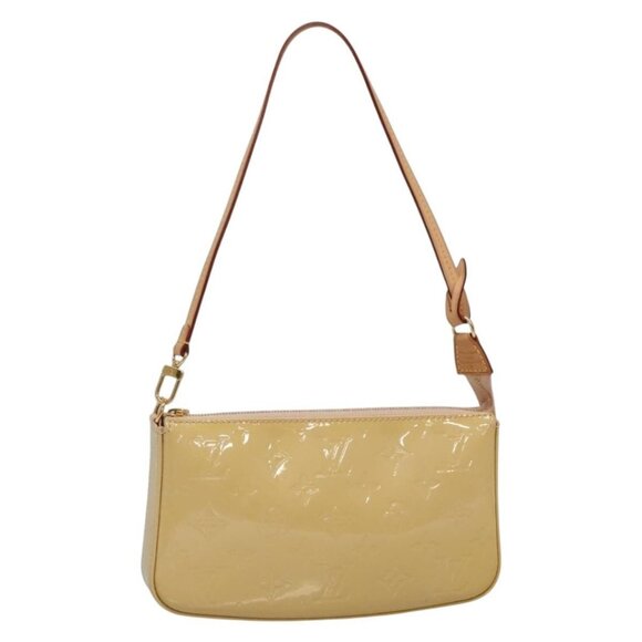 LOUIS VUITTON Vernis Pochette Accessoires Rose Angelique M90072 LV Auth 135464 - Picture 1 of 16
